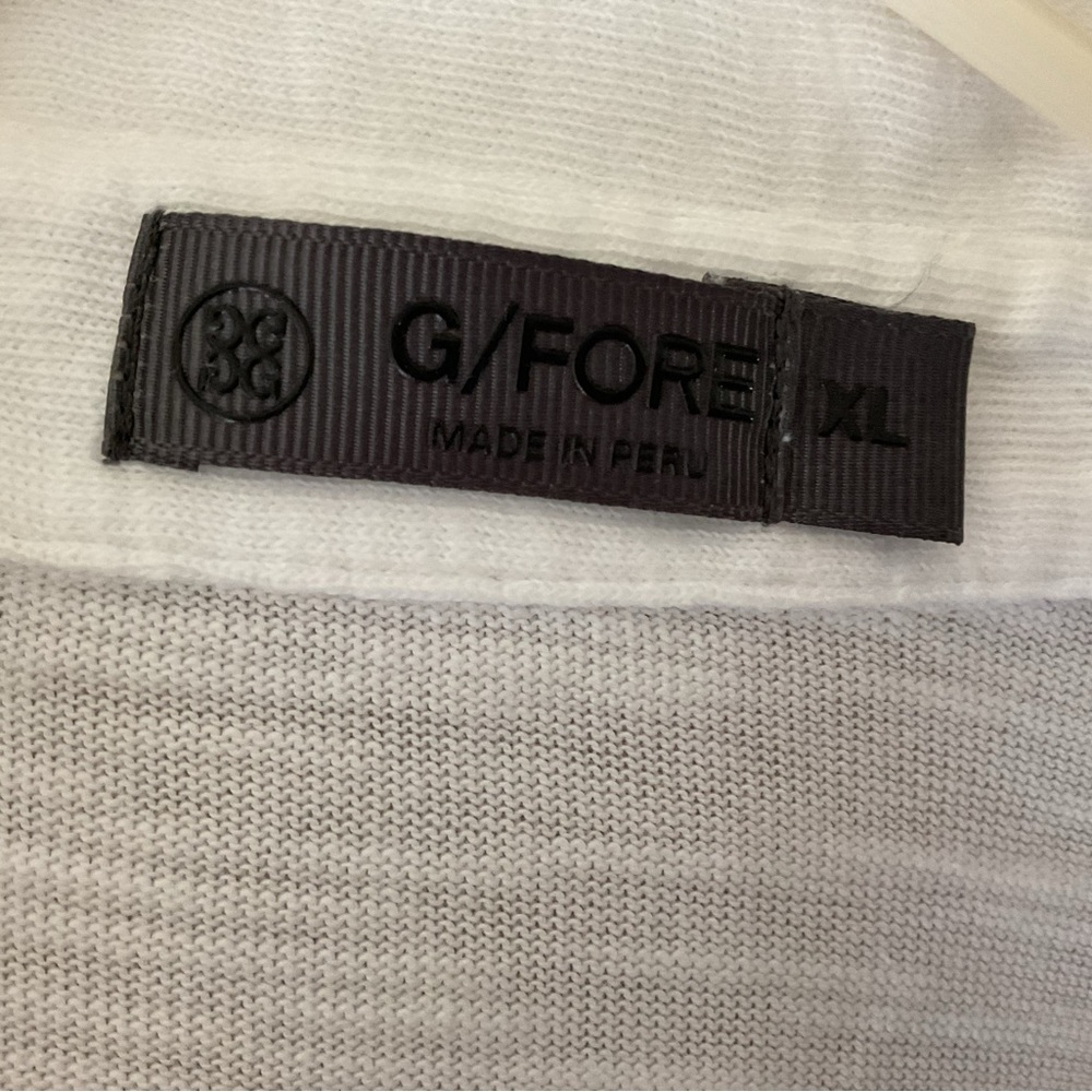 G/FORE Golf Shirt Polo White Large - Picture 3 of 4
